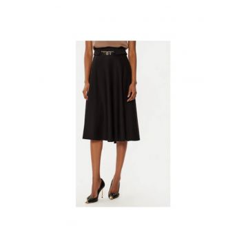 Fusta dama -  305119087 - Poliester/Viscoza - Negru