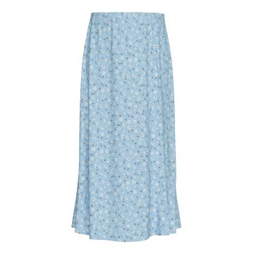Fusta dama  CASHMERE BLUE FLOWER - 100% viscoza