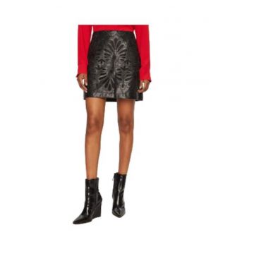 Fusta dama  piele ecologica - negru -