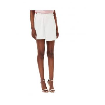 Fusta  Ecru - poliester - viscoza - elastan