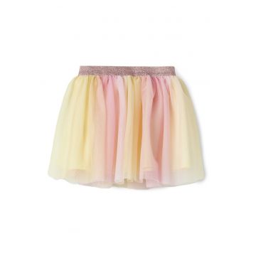 Fusta  galben pastel - 100% poliester reciclat