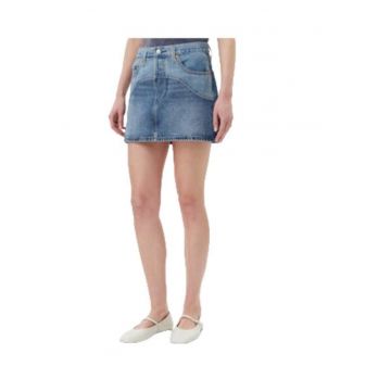 Fusta - Levi's - bumbac - albastru