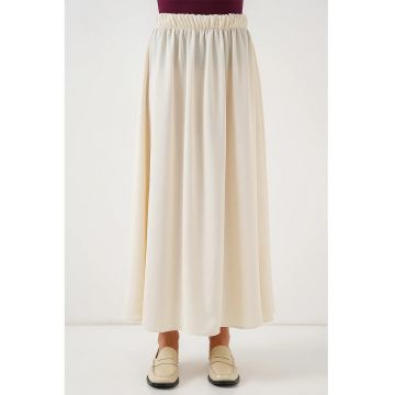 Fusta maxi  bej - poliester-elastan