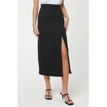 Fusta maxi bodycon dama -  tricot - negru