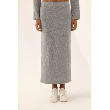 Fusta maxi dama  poliester/elastan - gri