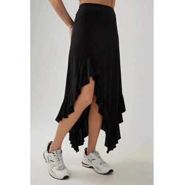 Fusta maxi dama -  tricot - negru