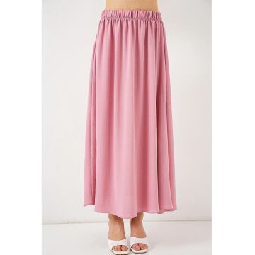 Fusta maxi  roz - poliester-elastan