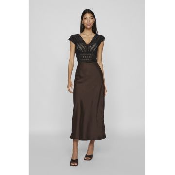 Fusta midi din satin Ellette