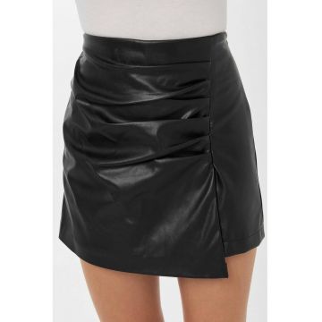 Fusta mini dama -  piele ecologica - negru - Fusta mini dama -  piele ecologica - negru -