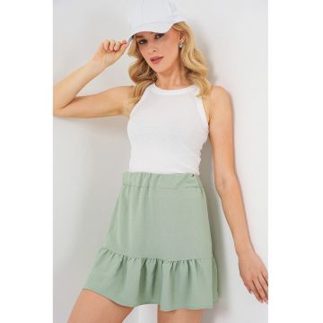 Fusta mini  verde - poliester-elastan