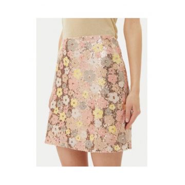 Fusta  multiflorala - colorata - 100% poliester - Fusta  multiflorala - colorata - 100% poliester -