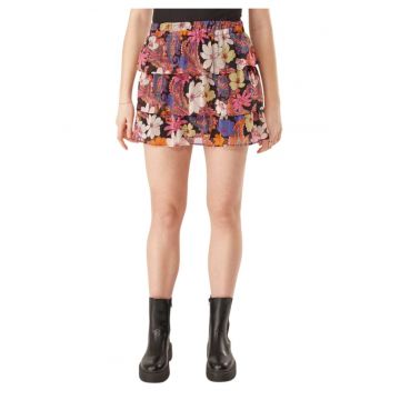 Fusta scurta cu model floral -