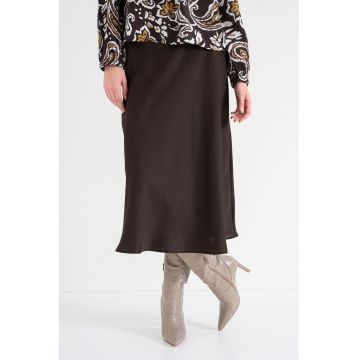 Fusta uni de satin