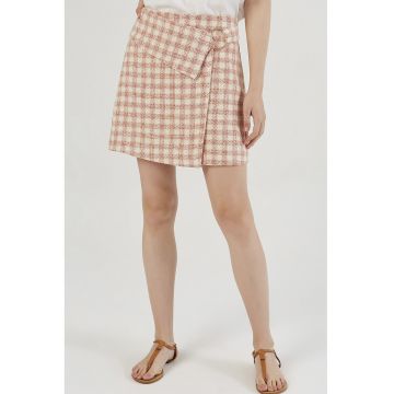 Fusta asimetrica cu croiala in A