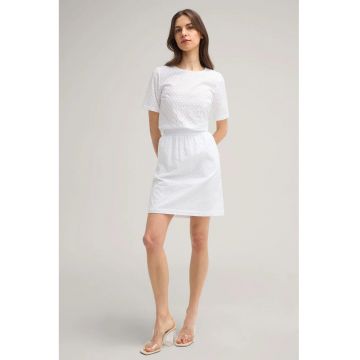 Fusta cu elastic in talie - brodata