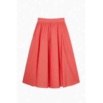 Fusta cu volane si elastic in talie