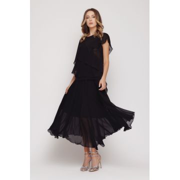 Fusta dama eleganta asimetrica