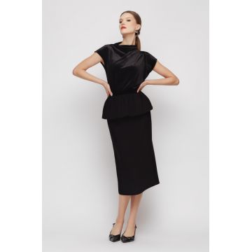 Fusta dama eleganta cu peplum Fusta dama eleganta cu peplum