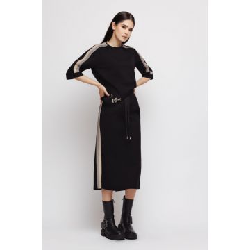 Fusta dama neagra cu banda