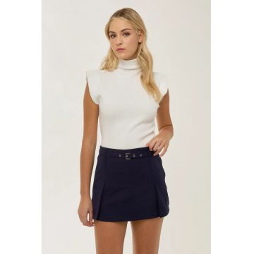 Fusta dama -  poliester/elastan - albastru