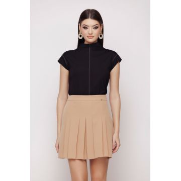 Fusta dama scurta bej Fusta dama scurta bej