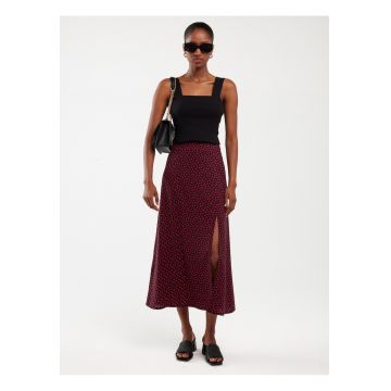 Fusta evazată cu model romantic