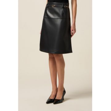 Fusta evazata din piele ecologica