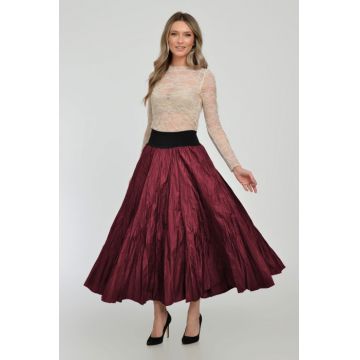 Fusta lunga din vascoza, in 15 clini, din tafta bordo
