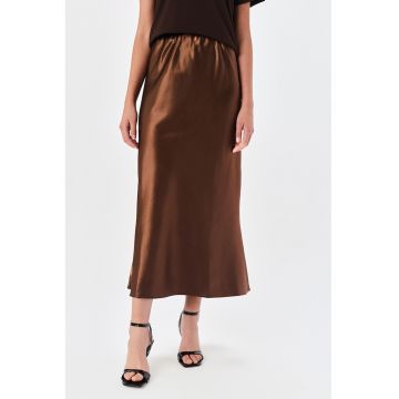 Fusta lunga dreapta cu talie medie Fusta lunga dreapta cu talie medie