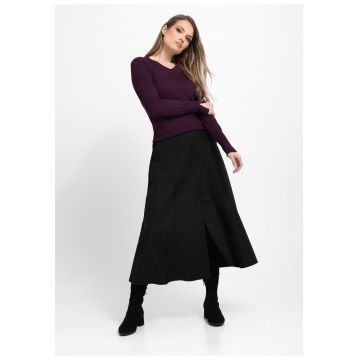 Fusta lunga evazata casual  G-Alibi - neagra