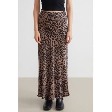 Fusta maxi cu model animal print