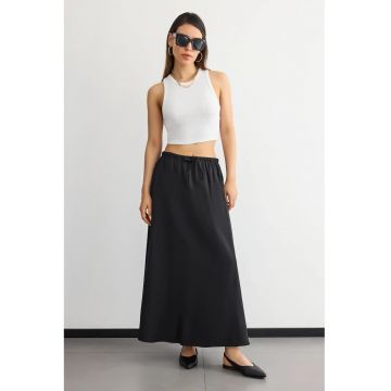 Fusta maxi dama  bumbac/poliester - negru