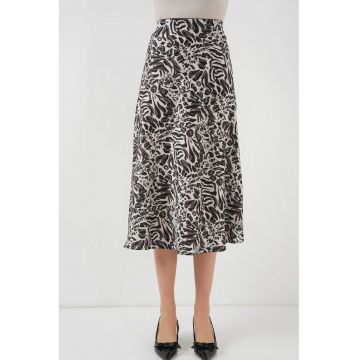Fusta midi  croiala in forma de A