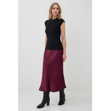 Fusta midi cu croiala pe bie