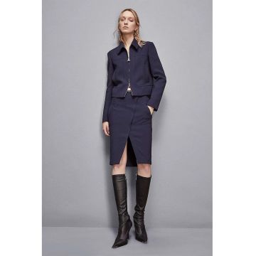 Fusta midi cu curea in talie PP1