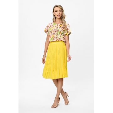 Fusta midi din amestec de lyocell Monalisa