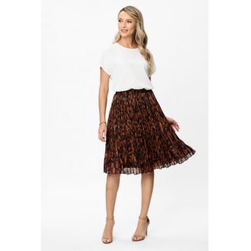 Fusta midi din amestec de lyocell Monalisa