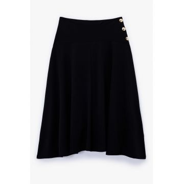 Fusta midi tricotata fin