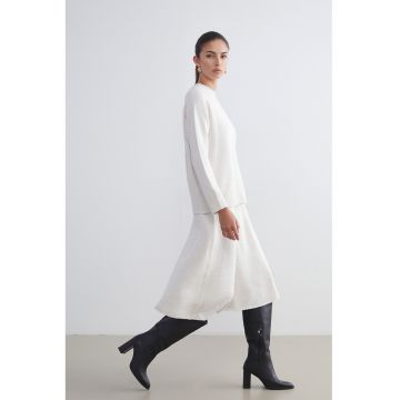 Fusta midi tricotata