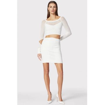 Fusta mini cu talie inalta