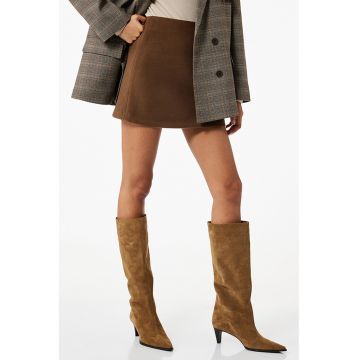 Fusta mini cu talie inalta