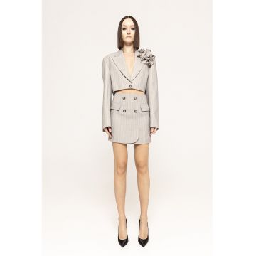 Fusta mini cu talie inalta