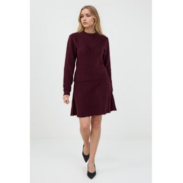 Fusta mini din tricot cu croiala in A