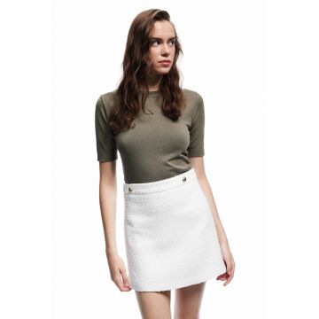 Fusta mini din tuid cu slit