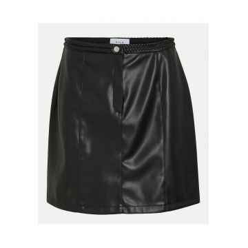 Fusta  model 14100268 - neagra - piele ecologica -