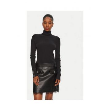 Fusta  model MORGAN-242-REGOX - piele ecologica - negru - 71% viscoza - 29% poliamida - Fusta  model MORGAN-242-REGOX - piele ecologica - negru - 71% viscoza - 29% poliamida -
