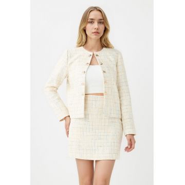 Fusta scurta cu talie inalta