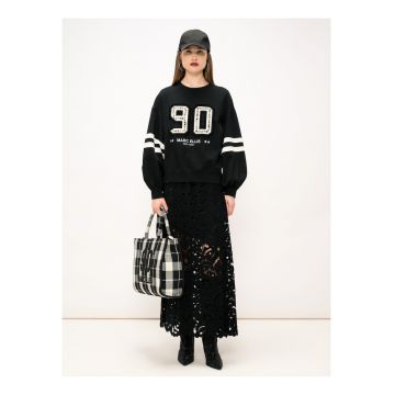 Camasa lunga de dantela cu model floral Erminia Ultra