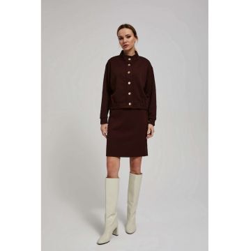 Fustă ajustată -  lungime până la genunchi - închis