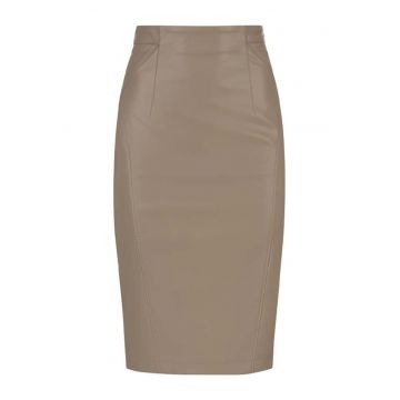 Fusta creion din piele ecologica